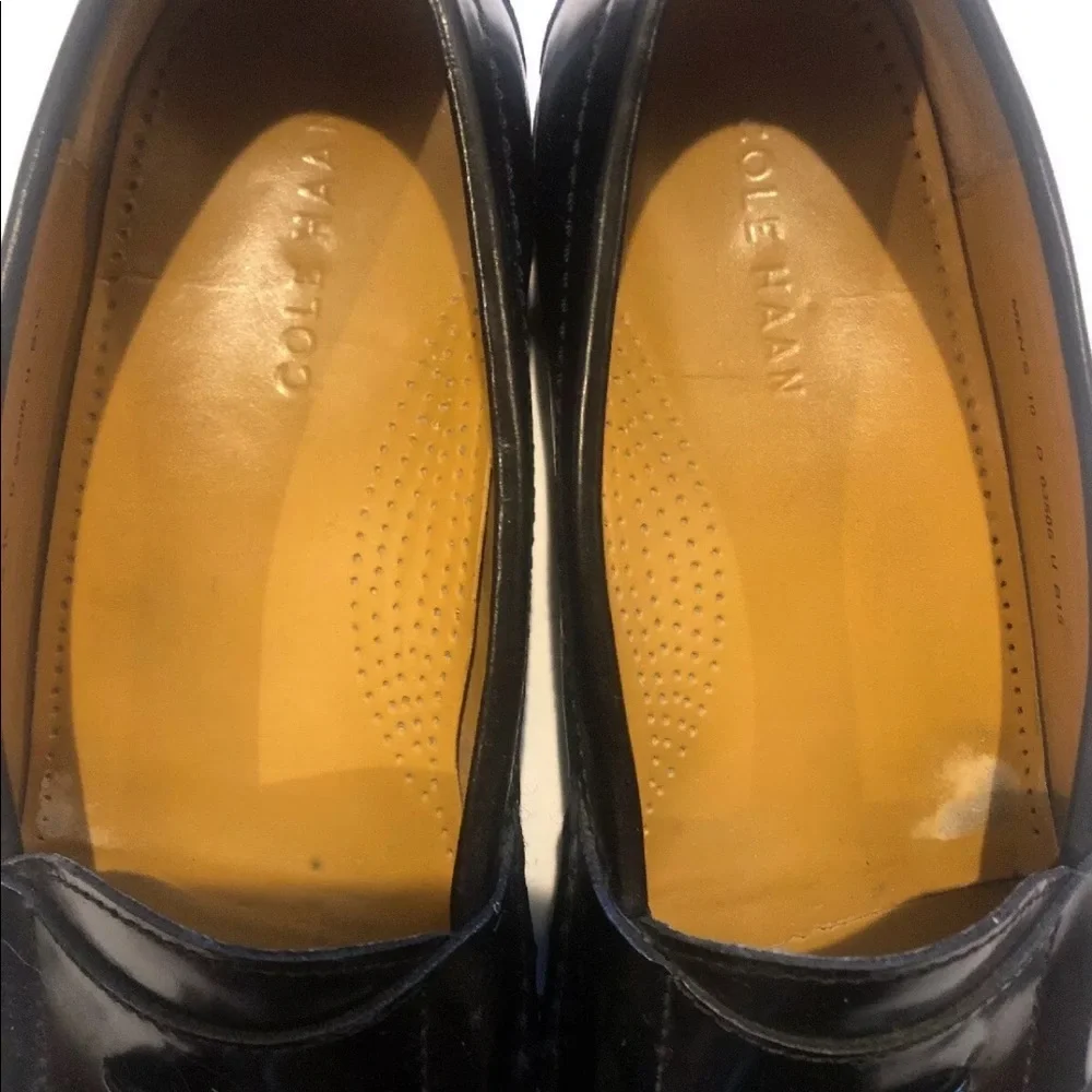 COLE HAAN Pinch Tassel Mens Loafers Size 10 D Black $135